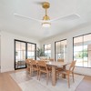 Solid Wood Ceiling Fan With Remote And LED Light, Modern Farmhouse Ceiling Fan With Reversible DC Motor For Indoor Or Outdoor Use - 2 of 4