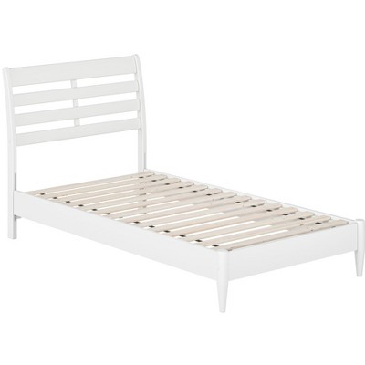 AFI Furnishings Savannah Twin Solid Wood Low Profile Platform Bed in White