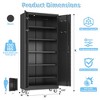 SUXXAN 72"H Metal Storage Cabinet with Wheels and Pegboard, 4 Adjustable Shelves and Lockable Door for Garage,Required Assembly - 2 of 4