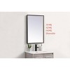 Elegant Lighting Pier 18x30 inch LED Mirror with Adjustable Color Temperature 3000K/4200K/6400K in Black - 3 of 4
