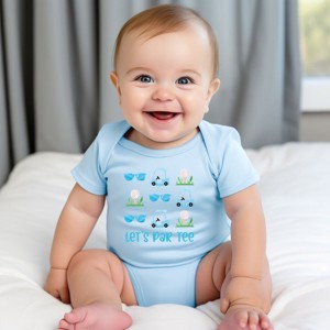 The Juniper Shop Let's Par Tee Sunglasses Baby Short Sleeve Bodysuit - 1 of 4