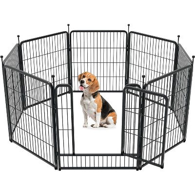 Rollick Dog Playpen for Yard, RV Camping, 32 inch 8 Panels