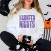 Haunted Nights Block Distressed - Women's Graphic Sweatshirt - 3 of 4