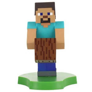 Exquisite Gaming Holdems Minecraft Steve Earbud & Phone Holder, 4" Cable Guys - 1 of 4