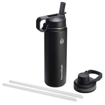 ThermoFlask 24oz Insulated Stainless Steel Bottle 2 in 1 Chug and Straw Lid
