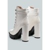 Stopper Cushion Collared Lace Up Boots Women - 4 of 4