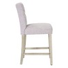 WestinTrends 24" Linen Fabric Tufted Counter Stool - 4 of 4