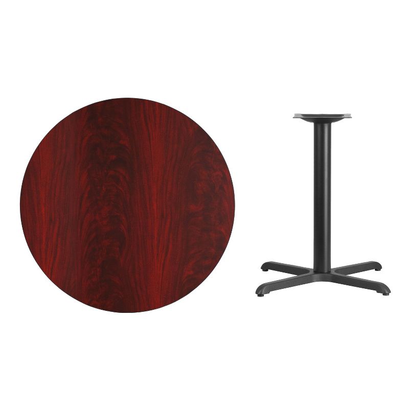 Flash Furniture 36'' Round Laminate Table Top with 30'' x 30'' Table Height Base, 1 of 6