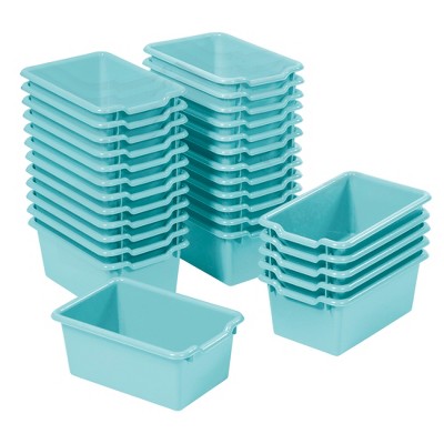 Educator Direct Scoop Front Multipurpose Storage Bins, Cubby Compatible, 30-Piece