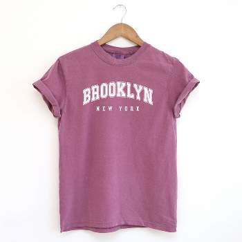 Simply Sage Market Women's Brooklyn New York Short Sleeve Garment Dyed Tee
