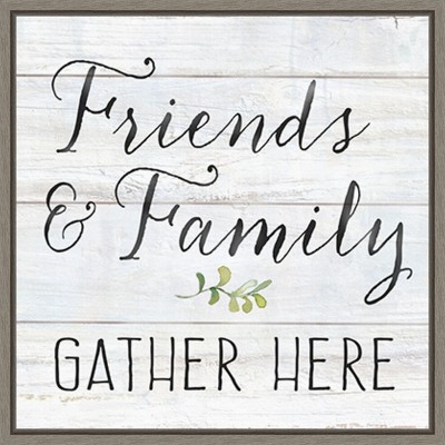 Amanti Art Farmhouse Sign III Family by Cynthia Coulter Canvas Wall Art Print Framed 22 x 22-in.