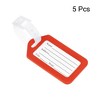 Unique Bargains Plastic Lightweight Backpack Identifier Card Luggage Tags 5 Pcs - 3 of 4