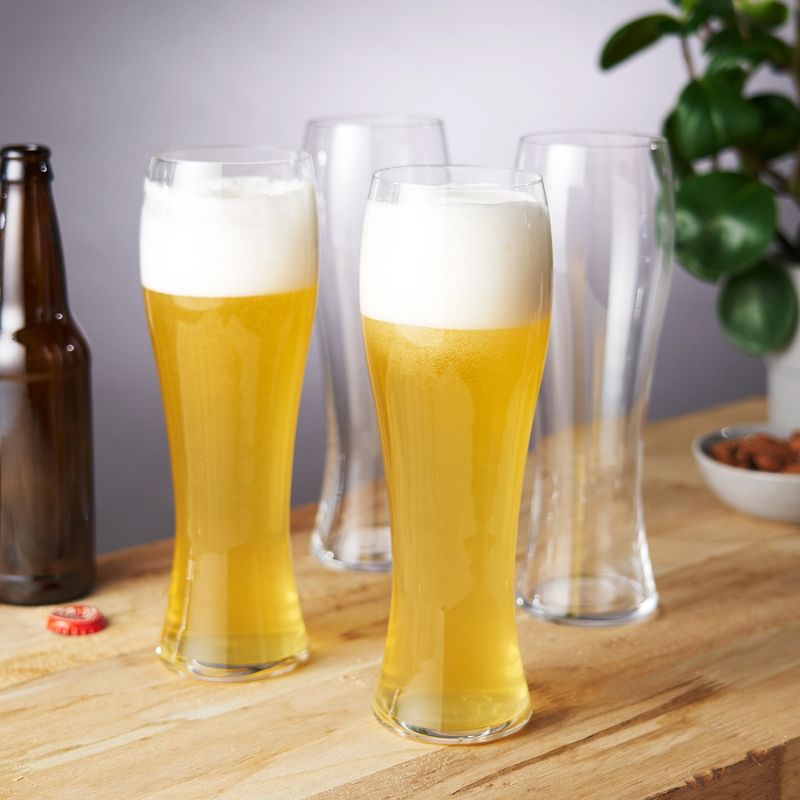Spiegelau Beer Classics Hefeweizen Glasses, Set of 4, Lead-Free Crystal, Modern Beer Glasses, Dishwasher Safe, Hefe Glass Gift Set, 24.7 oz, Clear, 2 of 6