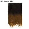 Unique Bargains Women's Straight Long Hair Hair Extensions High Temperature Fiber Gradient Brown 1 Pc - 3 of 3