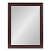 Kate and Laurel Scoop Framed Wall Mirror, 22x28, Cherry - 2 of 4