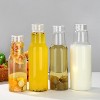Glass Bottles with Lids, 16oz Reusable Leak Proof Jars for Milk and Juice, 4-Pack - 4 of 4