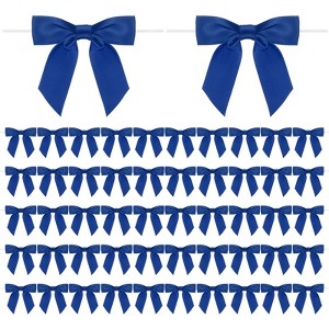 Unique Bargains Polyester Multipurpose Use Durable Flexible Gift Wrap Bows 50 Pcs - 1 of 4