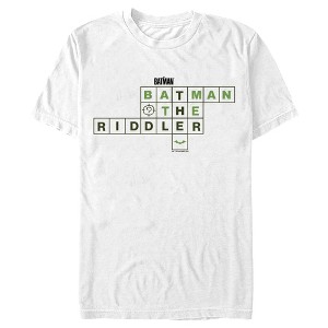 Men's The Batman Riddler Crossword Puzzle T-Shirt - 1 of 4