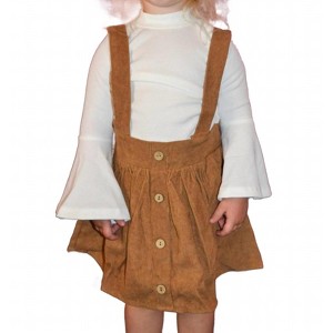 Girl Fallon Corduroy Suspender Skirt - Bailey's Blossoms - 1 of 2