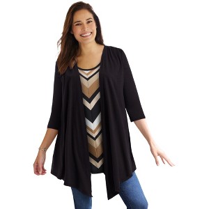 Woman Within 7-Day Layered 2-In-1 Tunic - 1 of 4