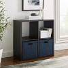 HomeStock  Galli 4 Cubby Storage Cabinet Espresso - 4 of 4