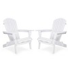 CAVINAS Set of 2 Outdoor Folding Patio Adirondack Chairs,Solid Cedar Wood Patio Furniture Lounge Chair for Garden,Backyard,Balcony - 2 of 4