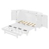 TIRAMISUBEST Full/Queen Size Murphy Bed Wall Bed with Hidden Storage & Modern Woven Design, Folding Murphy Cabinet Bed with Storage Cabinet - 4 of 4