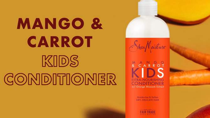 SheaMoisture Kids&#39; Carrot &#38; Mango Conditioner - 24 fl oz, 2 of 7, play video