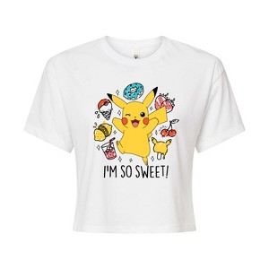 Women's - Pokémon - I'm So Sweet Cropped Graphic T-Shirt - 1 of 4