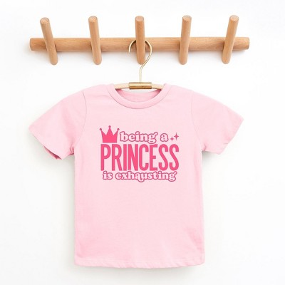 The Juniper Shop Being A Princess Is Exhausting Toddler Short Sleeve Tee
