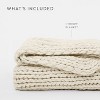 Chunky Knit Throw Blanket Braided, Soft & Cozy - Becky Cameron - 2 of 4