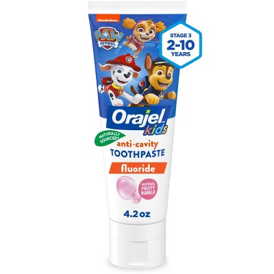 Orajel Kids Paw Patrol Anticavity Fluoride Toothpaste - Fruity Bubble - 4.2oz