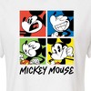 Women's - Disney - Mickey Colorblock Grid Cropped Graphic T-Shirt - 2 of 4