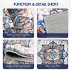 DOMETOUR Farmhouse Kitchen Rugs Set of 3 Washable Throw Rugs with Rubber Backing Non Slip Floor Mats Carpet for Kitchen, Laundry Room - 4 of 4