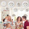 Big Dot of Happiness World Awaits - Hanging Travel Themed Party Tissue Decoration Kit - Paper Fans - Set of 9 - 3 of 4