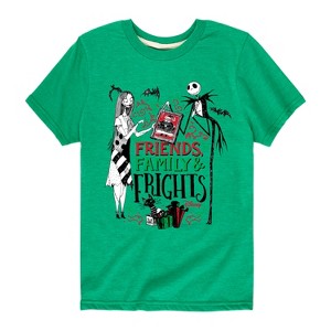 Boys' - The Nightmare Before Christmas - Friends Family and Frights Short Sleeve Graphic T-Shirt - 1 of 4