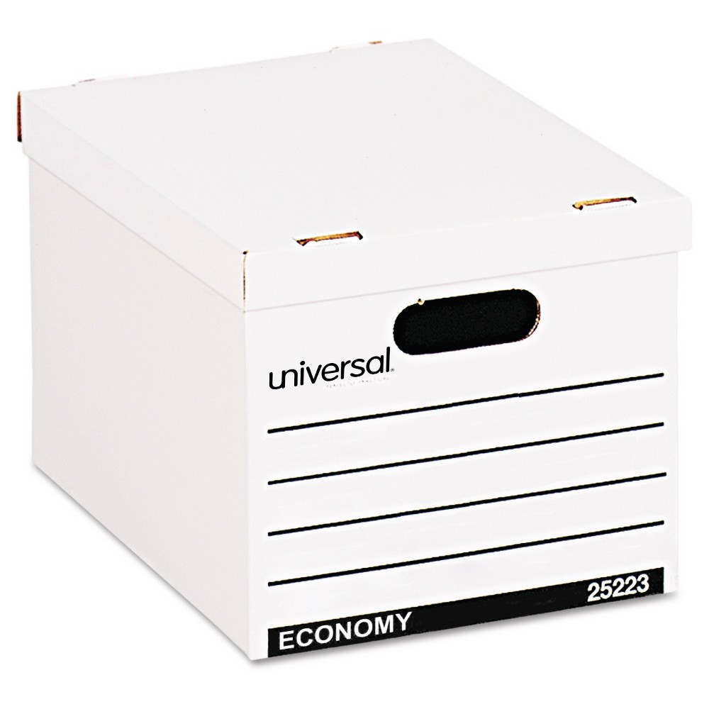  2 Pack) Universal Economy Boxes, 10 ct - White