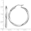 Black Bow Jewelry 3mm, Sterling Silver, Twisted Round Hoop Earrings, 35mm Dia.(1 3/8 In) - 4 of 4