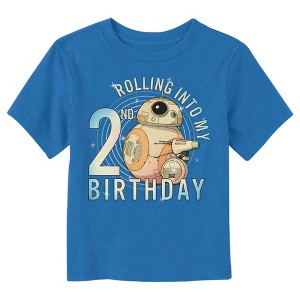 Toddler's Star Wars Rolling Into My 2nd Birthday BB-8 T-Shirt - 1 of 3