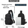 Small Sling Bag, Lightweight Crossbody Backpack with USB Charging Port for Travel, Hiking, and Everyday Use - 2 of 4