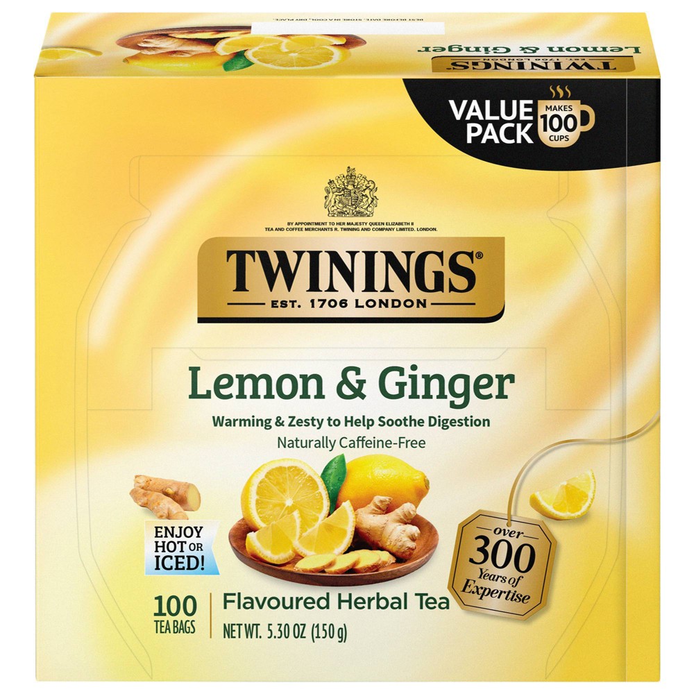 Twinings Lemon & Ginger Tea - 100ct