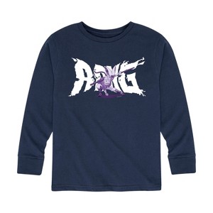 Boys' - Avatar: The Last Airbender - Aang Momo Happy Long Sleeve Graphic T-Shirt - 1 of 4