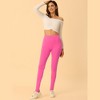 INSPIRE CHIC Women's Elastic Waistband Soft Gym Yoga Cotton Stirrup Pants Leggings - 2 of 4