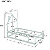 RISOKEYS Twin Size Floor Bed with Fence for Kids Boys Girls,Floor Bed with Roof and Full-Length Guardrails,No Box Spring Needed - 3 of 4