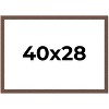 PosterPalooza | 40x28 Wide Barnwood Picture Frame, UV Acrylic, 6 Finishes - Grey, Brown, White, and Black - 2 of 4