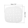 Unique Bargains Non-Stick Square Parchment Grilling Air Fryer Steaming Baking Mats 200 Pcs - 2 of 4