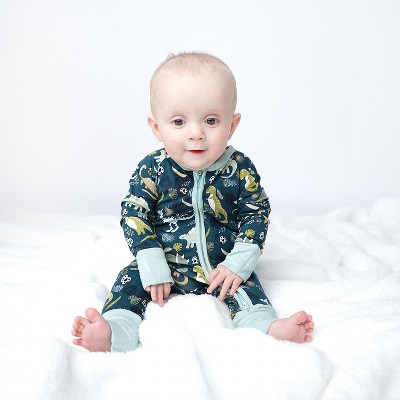 Boy's Prehistoric Dinosaur Bamboo Convertible Footie - EMERSON AND FRIENDS