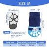 Unique Bargains Bone Pattern Two Tone Nonskid Soft Socks for Pet Dogs 2 Pairs Blue M - 4 of 4
