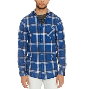 Buffalo David Bitton Mens Hooded Button Up Shirt - 1 of 1