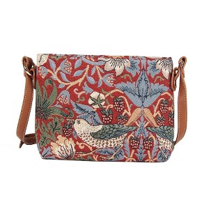 Signare USA William Morris Strawberry Thief Red Crossbody Bag - 1 of 4